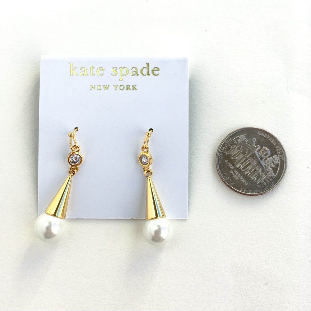 Kate spade cone pearl earrings - Picture 4 of 4